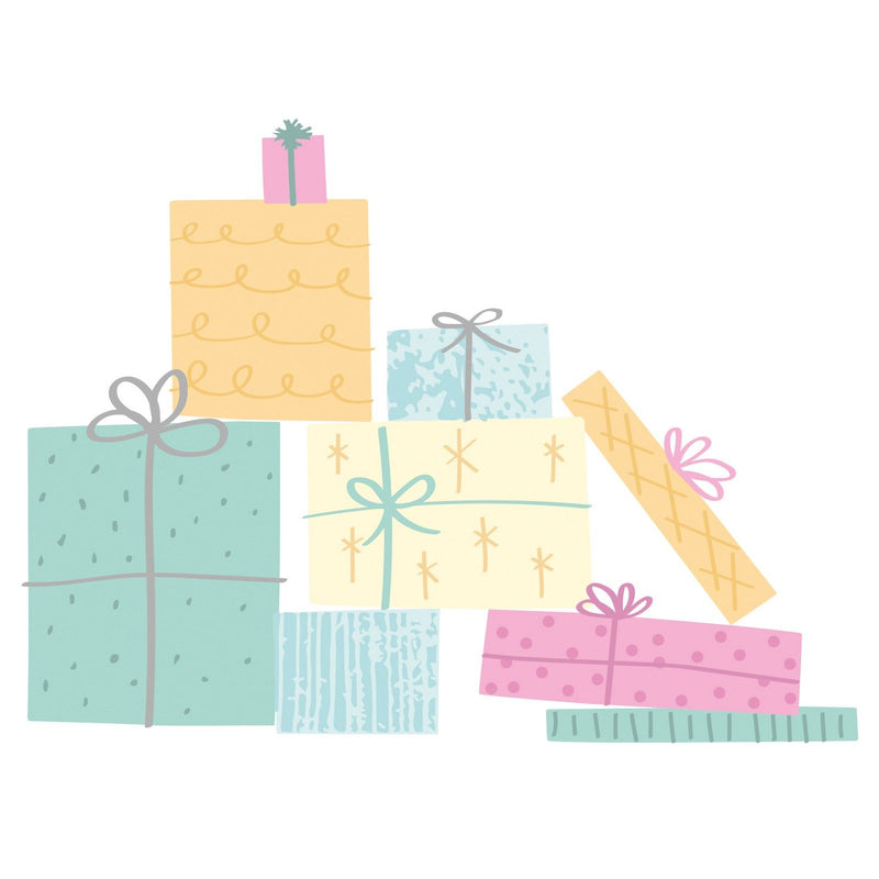 Afbeelding laden in galerijviewer, Sizzix • layered clear stamps giftwrap 23pcs