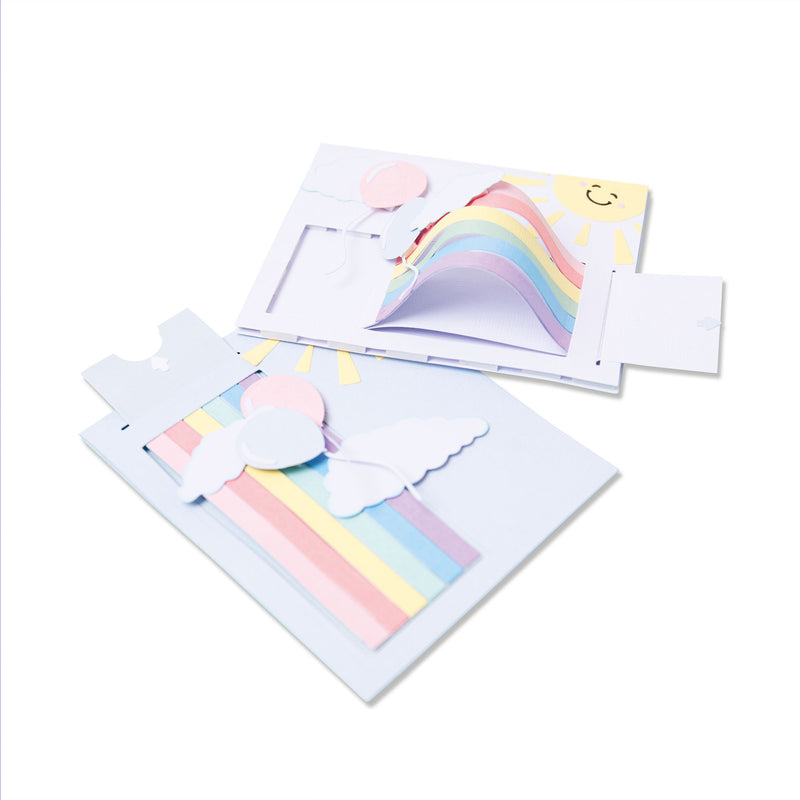 Afbeelding laden in galerijviewer, Sizzix • thinlits die set rainbow slider card