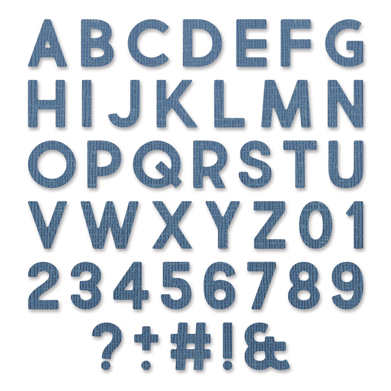 Afbeelding laden in galerijviewer, Sizzix • tim holtz thinlits die set alphanumeric bold 80pcs