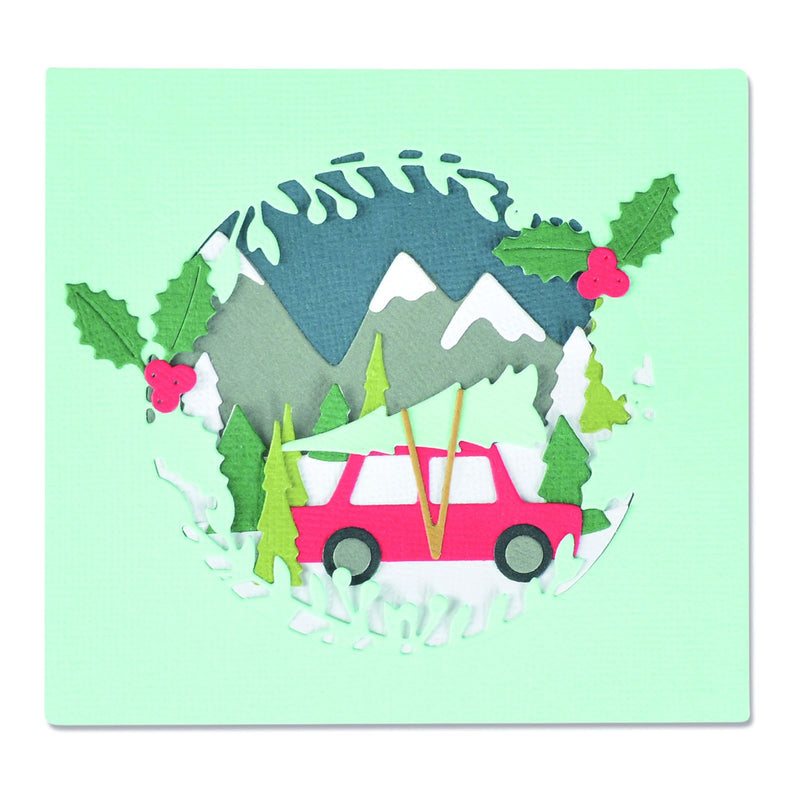 Afbeelding laden in galerijviewer, Sizzix • thinlits die set winter woodland