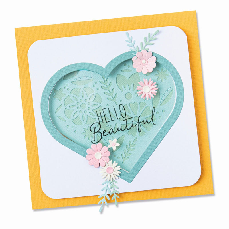 Afbeelding laden in galerijviewer, Sizzix • framelits dies stamps blooming heart