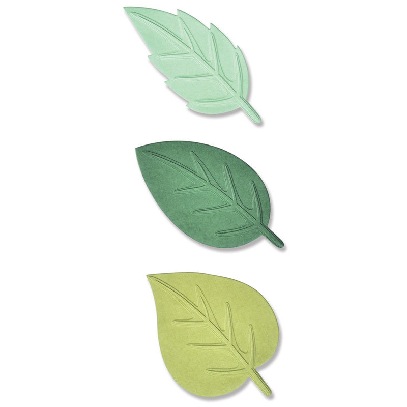 Afbeelding laden in galerijviewer, Sizzix • switchlits embossing folder spring leaves