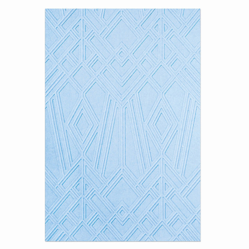 Afbeelding laden in galerijviewer, Sizzix • multi-level textured impressions embossing folder geo diamonds