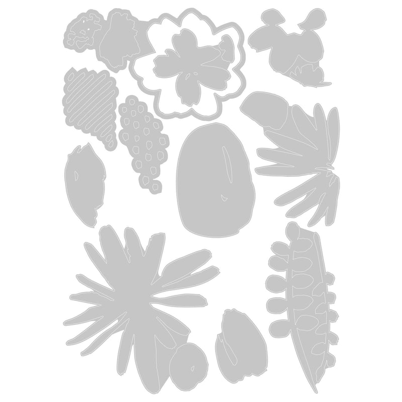 Afbeelding laden in galerijviewer, Sizzix • tim holtz thinlits die set modern floristry 11pcs
