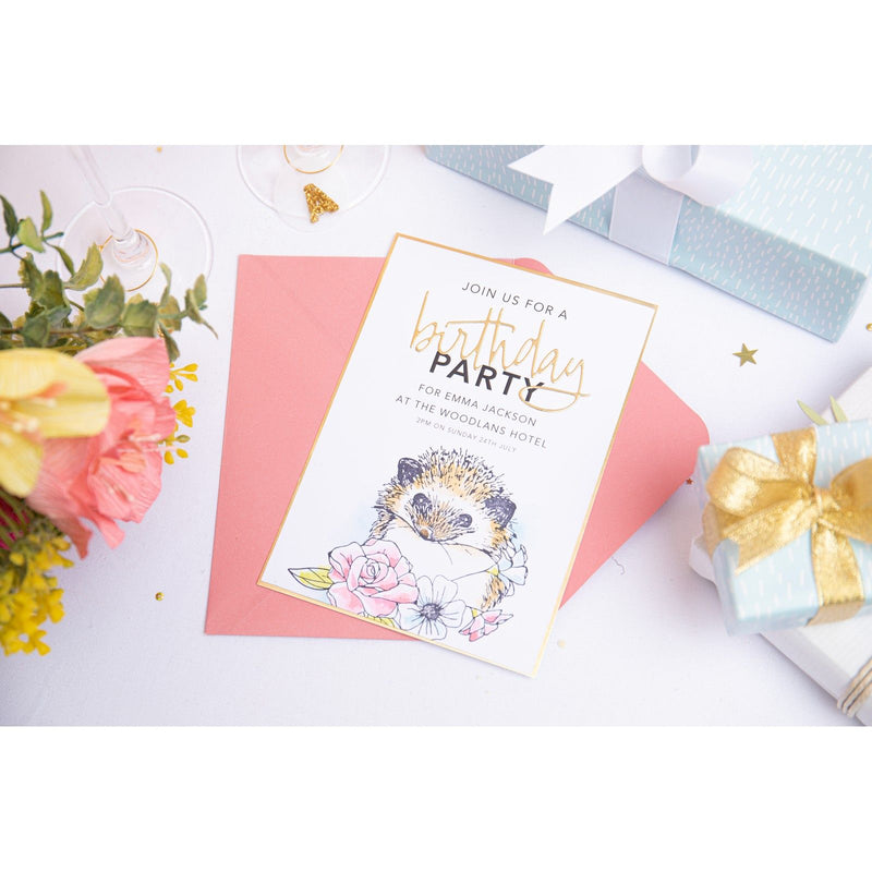 Afbeelding laden in galerijviewer, Sizzix • layered clear stamps set floral hedgehog by olivia rose