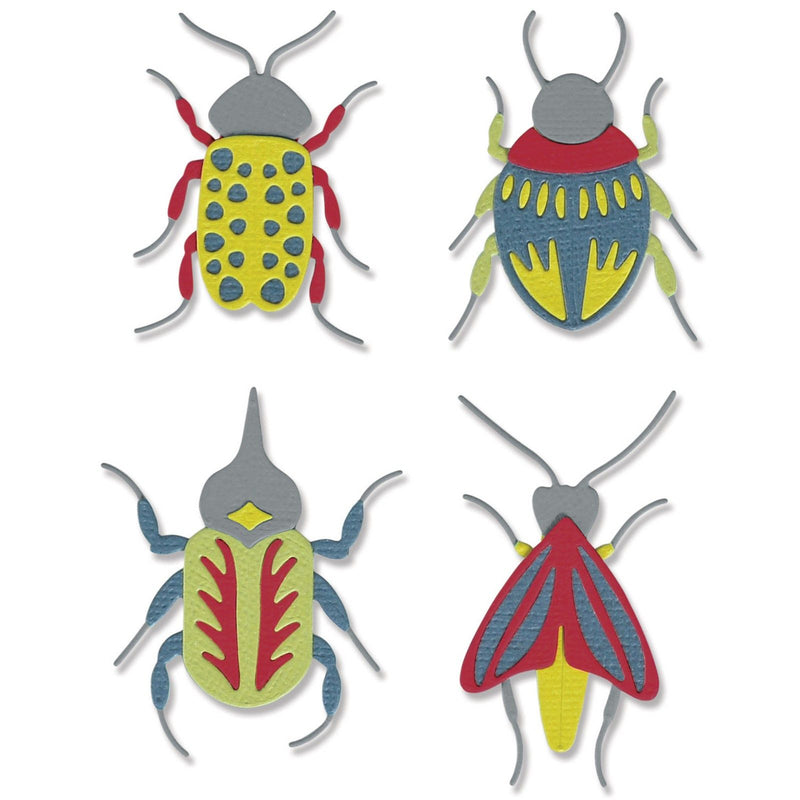 Afbeelding laden in galerijviewer, Sizzix • thinlits die set patterned bugs