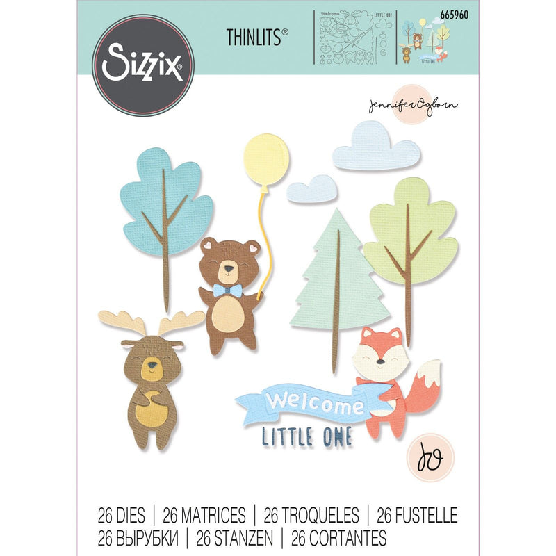 Afbeelding laden in galerijviewer, Sizzix • thinlits die set woodland baby set