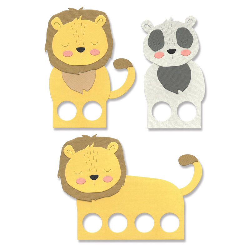 Afbeelding laden in galerijviewer, Sizzix • thinlits die set animal finger puppets
