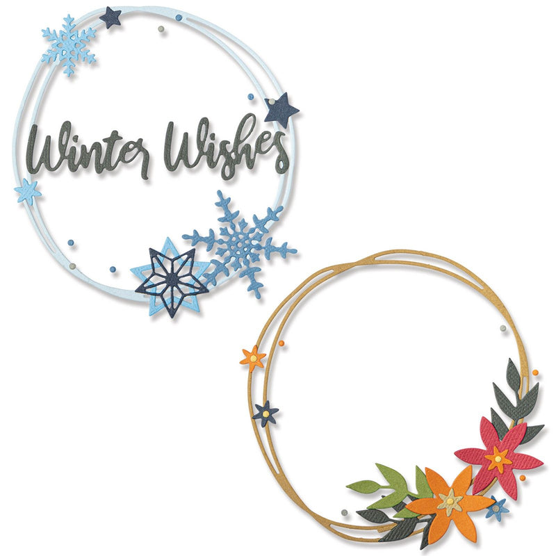 Afbeelding laden in galerijviewer, Sizzix • thinlits die set winter wreath
