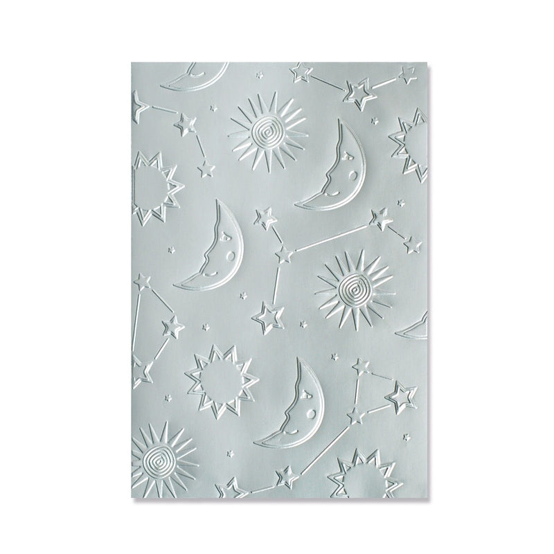 Afbeelding laden in galerijviewer, Sizzix • multi-level textured impressions embossing folder moon light