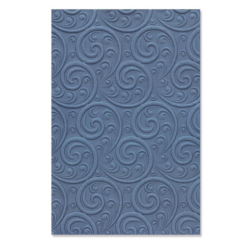 Afbeelding laden in galerijviewer, Sizzix • 3-d textured impressions embossing folder ornamental spiral