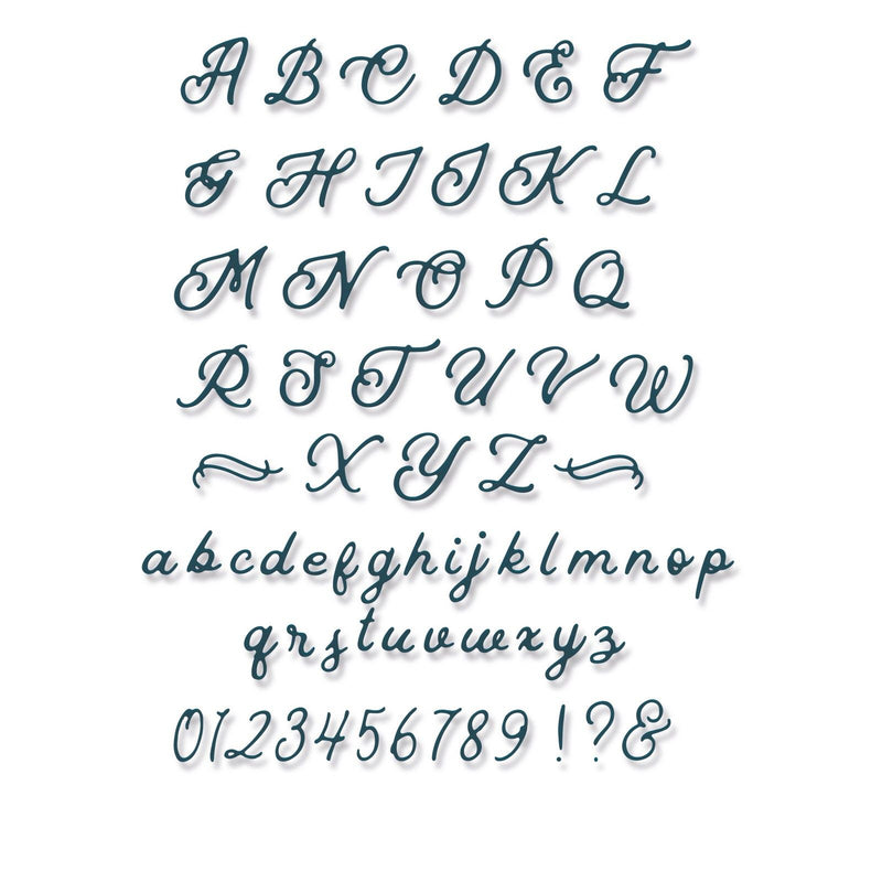 Afbeelding laden in galerijviewer, Sizzix • thinlits die scripted alphabet