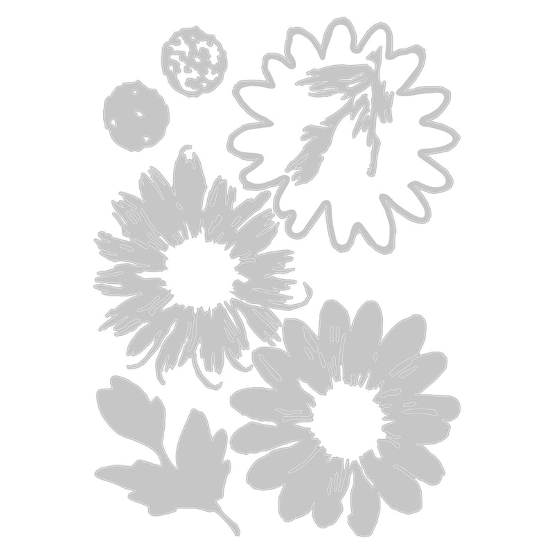 Afbeelding laden in galerijviewer, Sizzix • tim holtz thinlits die set blossom 7pcs