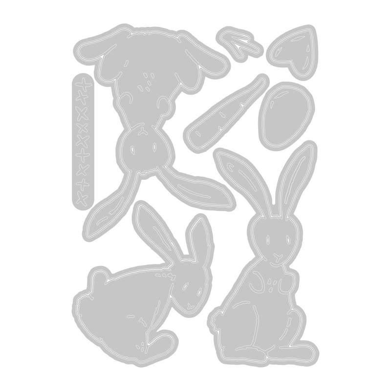 Afbeelding laden in galerijviewer, Sizzix • tim holtz thinlits die set bunny stitch 15pcs