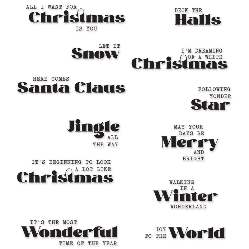 Afbeelding laden in galerijviewer, Sizzix • clear stamps seasonal vibes #2