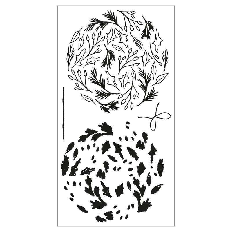Afbeelding laden in galerijviewer, Sizzix • layered clear stamps leafy ornament