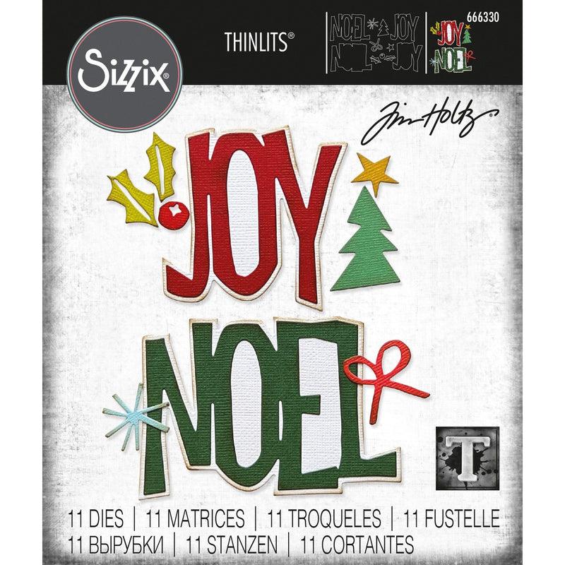 Afbeelding laden in galerijviewer, Sizzix • tim holtz thinlits die set big tidings