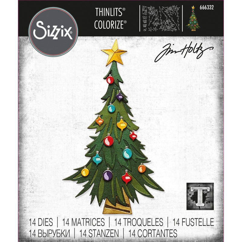 Afbeelding laden in galerijviewer, Sizzix • tim holtz thinlits die set trim a tree colorize