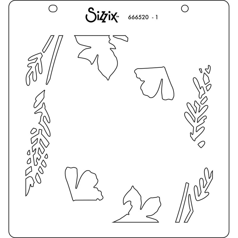 Afbeelding laden in galerijviewer, Sizzix • layered stencils botanical border 4pcs
