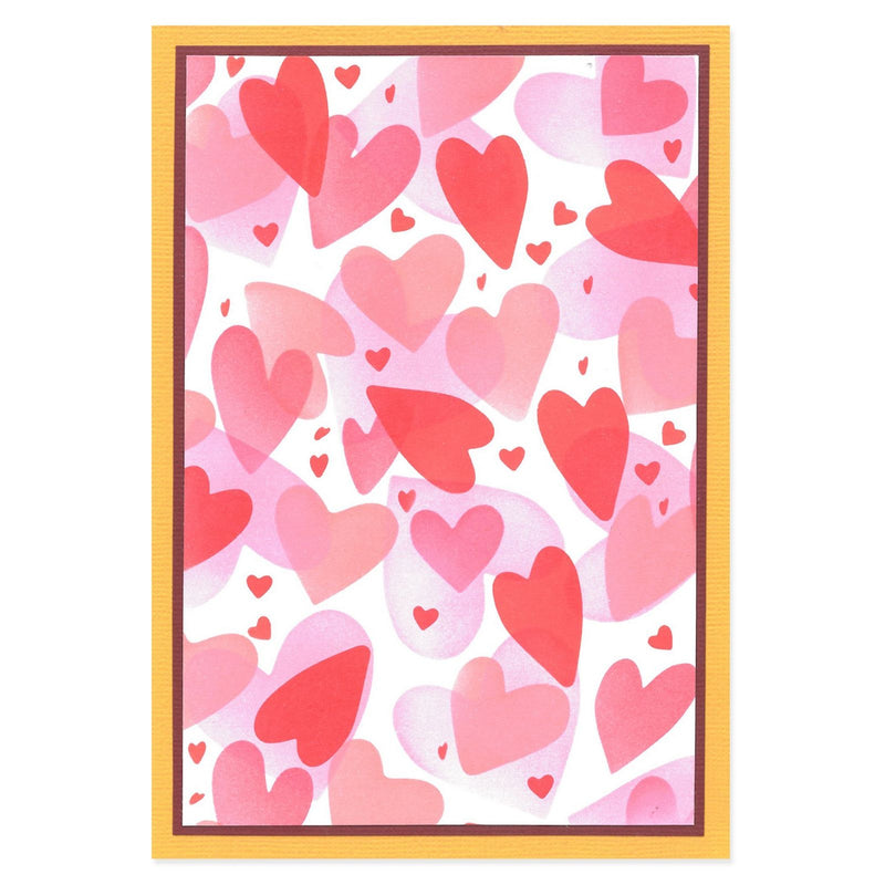 Afbeelding laden in galerijviewer, Sizzix • layered stencils a6 mark making hearts 4pcs