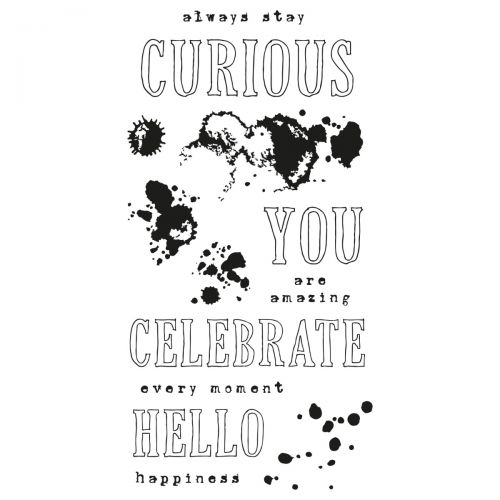 Afbeelding laden in galerijviewer, Sizzix • clear stamps set hello you sentiments 13pcs