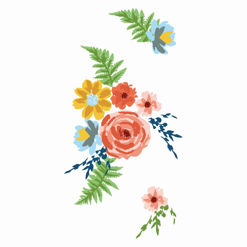 Afbeelding laden in galerijviewer, Sizzix • layered clear stamp set painted florals 20pcs