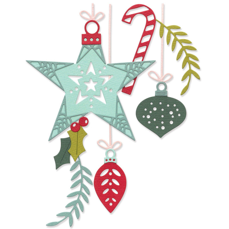 Afbeelding laden in galerijviewer, Sizzix • thinlits die set festive decorations 15pcs