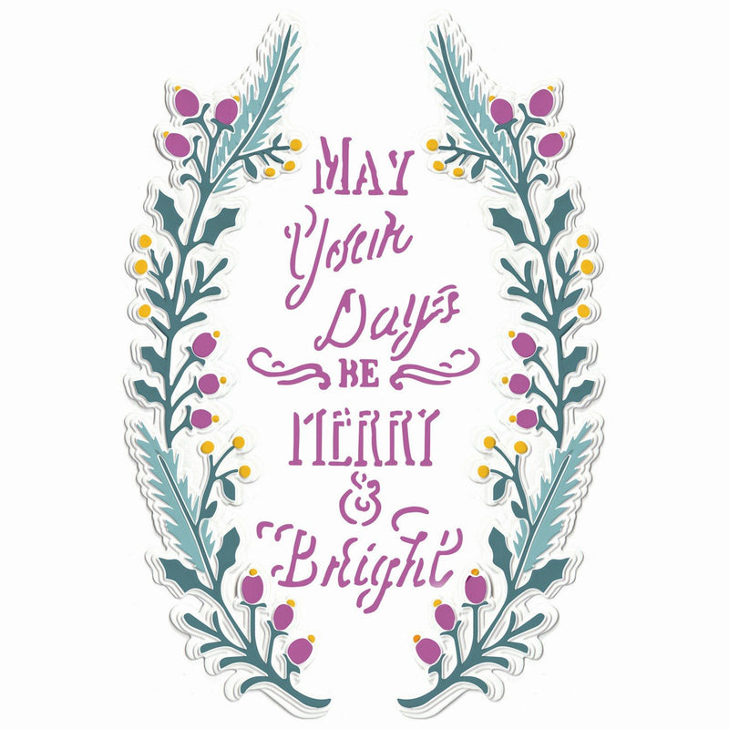 Afbeelding laden in galerijviewer, Sizzix • 3d textured impressions embossing folder merry bright