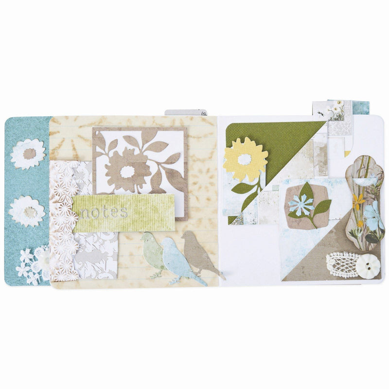 Afbeelding laden in galerijviewer, Sizzix • thinlits die set floral pocket paperclips 10pcs
