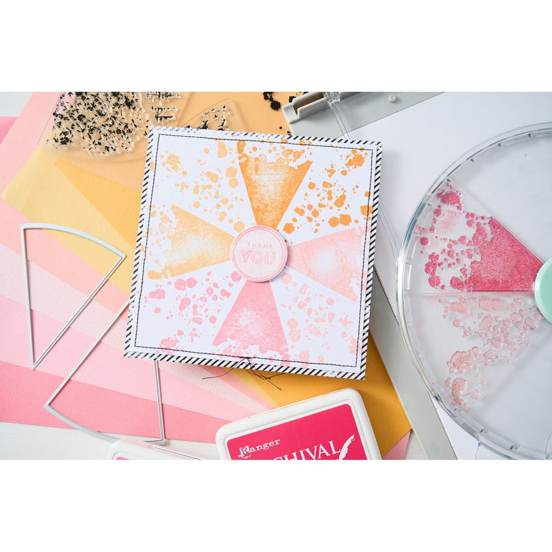 Afbeelding laden in galerijviewer, Sizzix • clear stamps with framelits build-a-burst painterly 11pcs