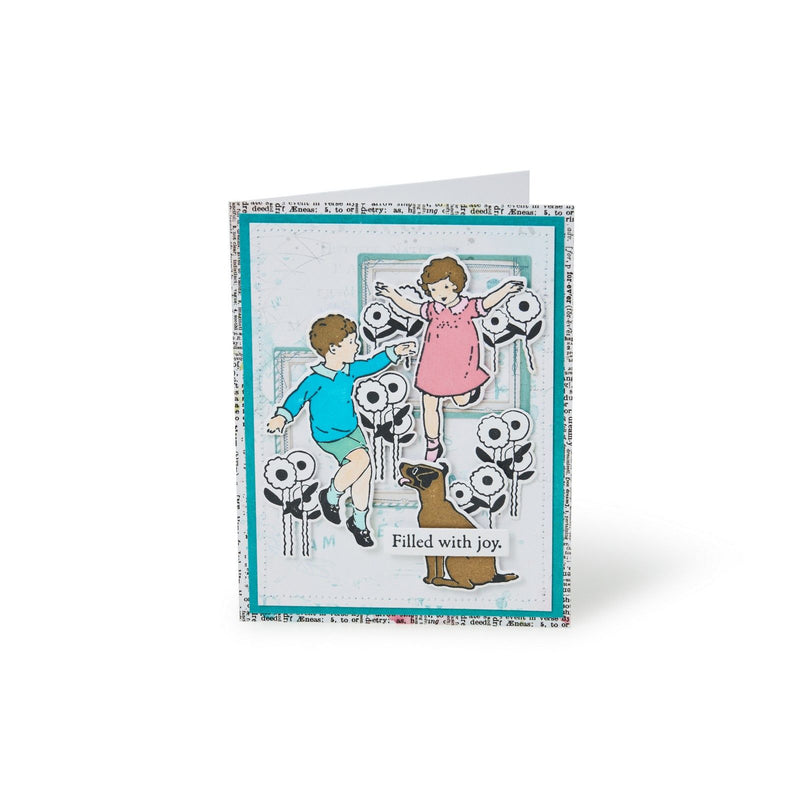 Afbeelding laden in galerijviewer, Sizzix • clear stamps with framelits play time 41pcs
