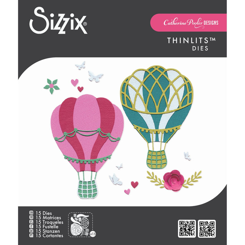 Afbeelding laden in galerijviewer, Sizzix • thinlits die set 15pcs floating fancy by catherine pooler