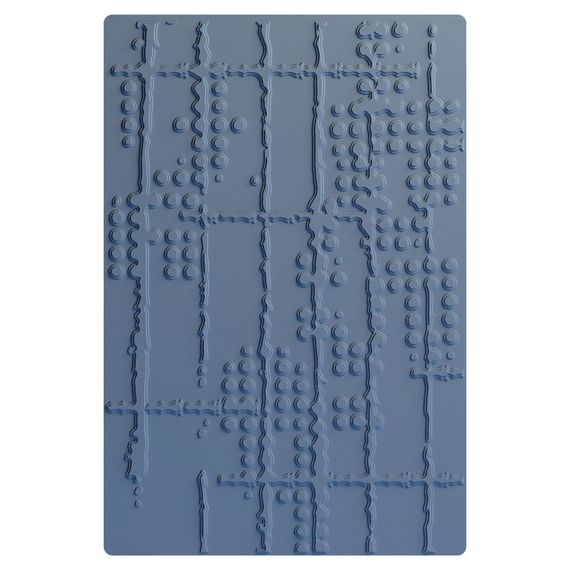 Afbeelding laden in galerijviewer, Sizzix • multi-level embossing folder dot matrix by seth apter