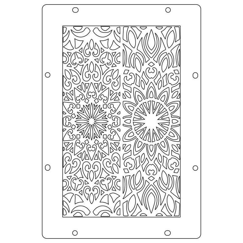 Afbeelding laden in galerijviewer, Sizzix • studio: a5 clear stamps 3pcs a5 stencils build it by mark montano