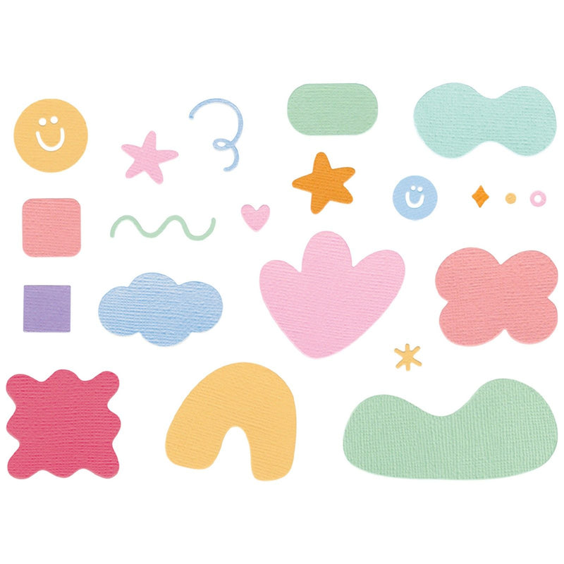 Afbeelding laden in galerijviewer, Sizzix • thinlits die set 19pcs abstract doodles by letters by shells