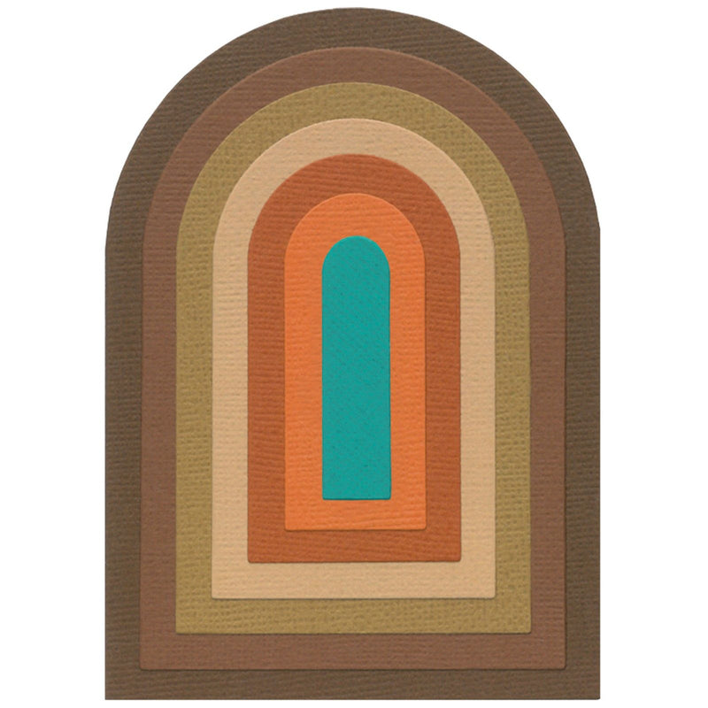 Afbeelding laden in galerijviewer, Sizzix • framelits 7pcs die set tunnel arches by eileen hull
