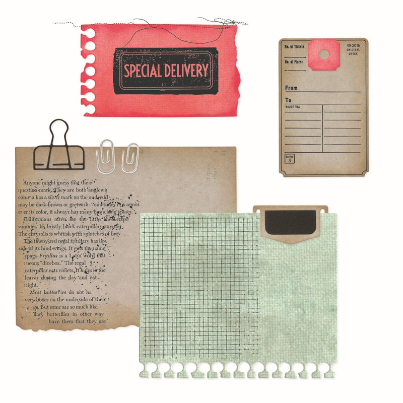 Afbeelding laden in galerijviewer, Sizzix • clear stamps set 10pcs 10pcs framelits creative combos by 49 market