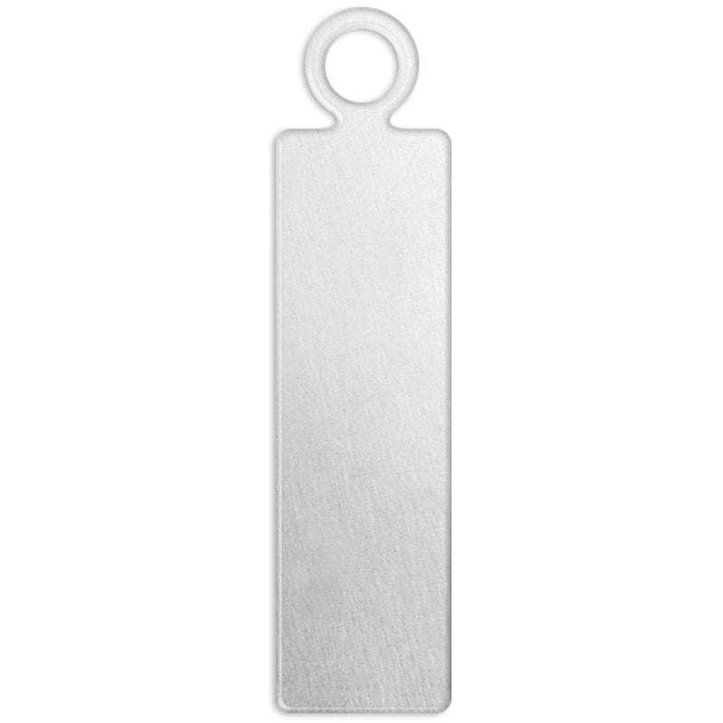 Afbeelding laden in galerijviewer, Https: www.cchobby.nl metalen-label-langwerpig-afm-20x5-mm-gatgrootte-1-9-mm-dikte-1-3-mm-aluminium-20-stuk-1-doos