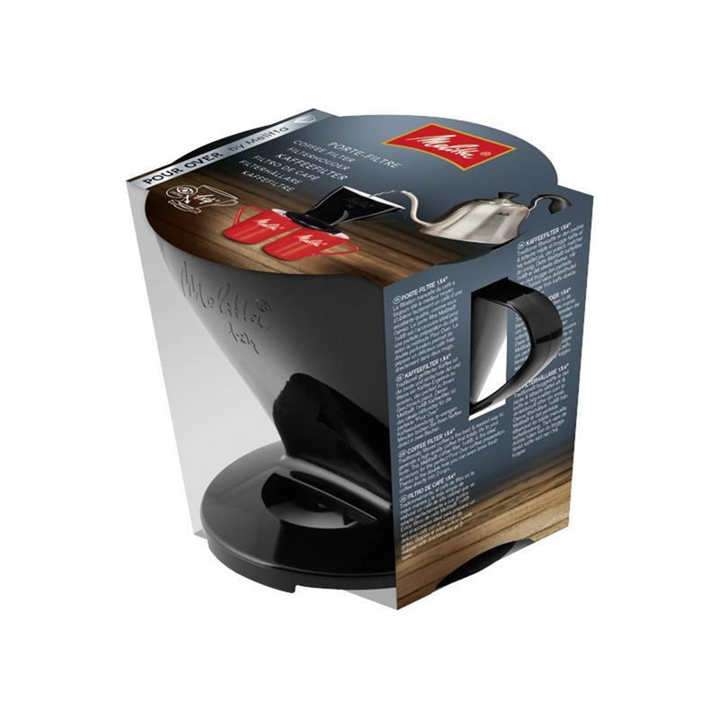 Afbeelding laden in galerijviewer, Melitta opzetfilter zwart 1x4 van kunststof