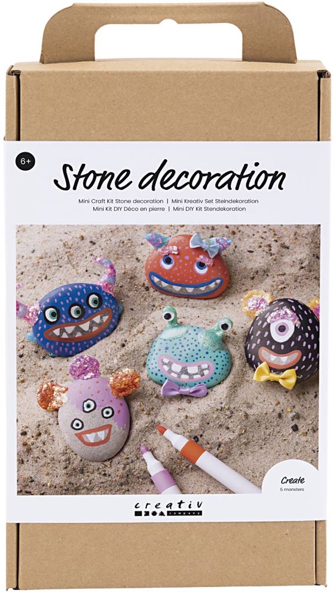 Afbeelding laden in galerijviewer, Creativ company hobbyset steendecoratie knutselset