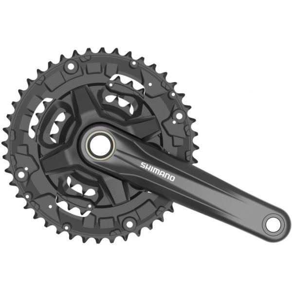 Afbeelding laden in galerijviewer, Shimano crankstel Altus MT2103 44-32-22 9V 175mm Zwart