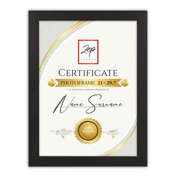 Afbeelding laden in galerijviewer, Zep v4729b certificate black 29,7x42 cm