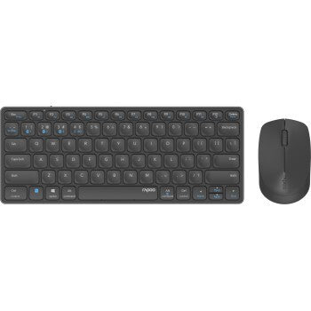 Afbeelding laden in galerijviewer, Rapoo 9600m draadloos multimode blade combo tkl toetsenb-muisset,dnk gr qwerty us
