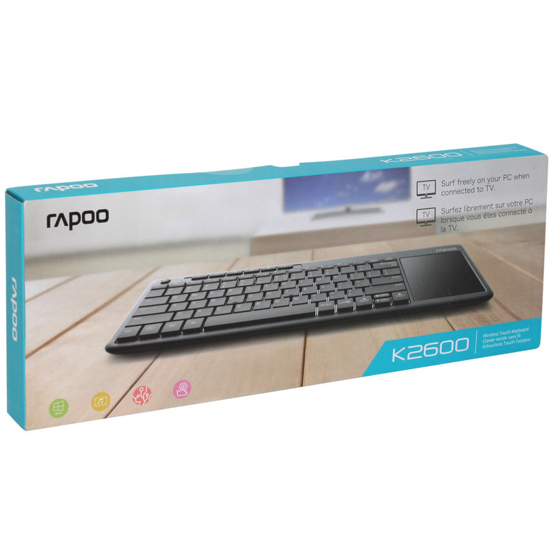 Afbeelding laden in galerijviewer, Rapoo toetsenbord touchpad grey 2600