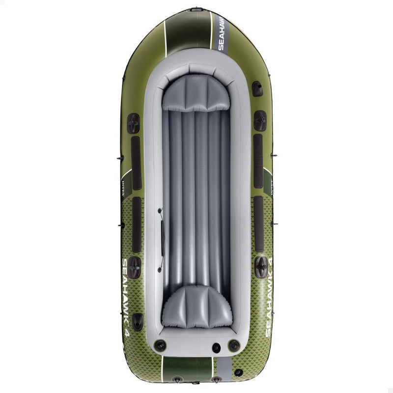 Afbeelding laden in galerijviewer, Intex 66334np seahawk 4 opblaasboot 351x145x48 cm groen