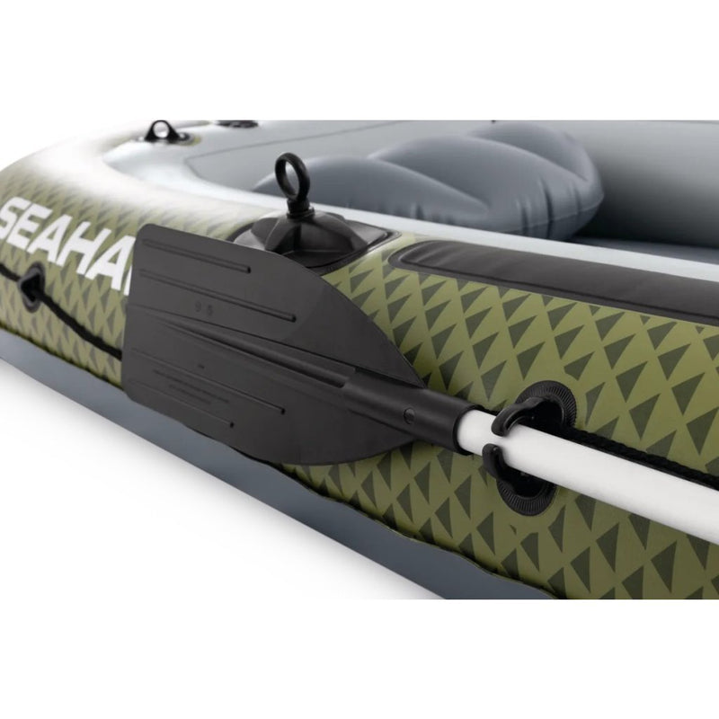 Afbeelding laden in galerijviewer, Intex 66334np seahawk 4 opblaasboot 351x145x48 cm groen