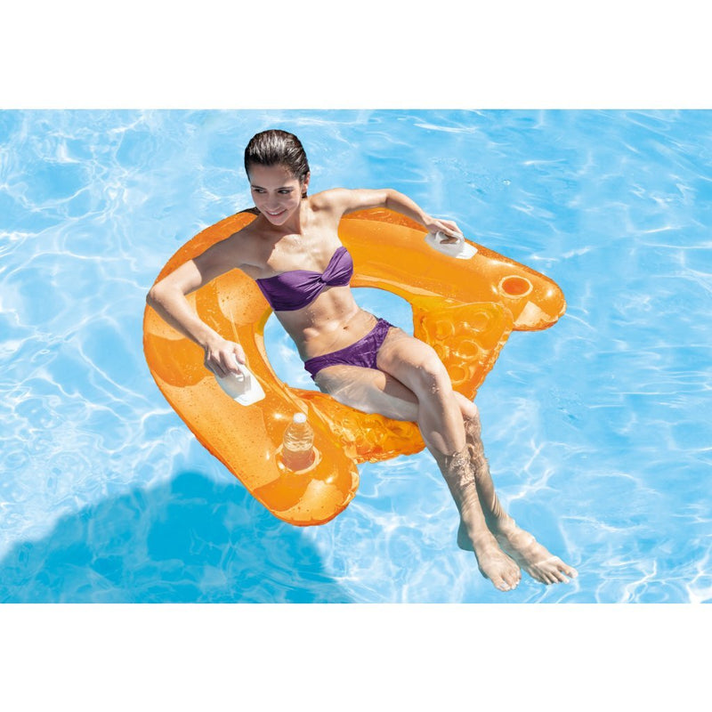 Afbeelding laden in galerijviewer, Intex 58859eu wet set collection sit #039;n float opblaasbare drijfstoel verschillende kleuren