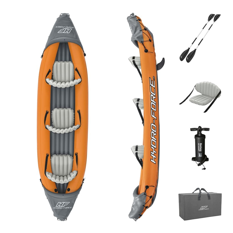 Afbeelding laden in galerijviewer, Bestway Kajakset Hydro-Force Rapid x3 opblaasbaar