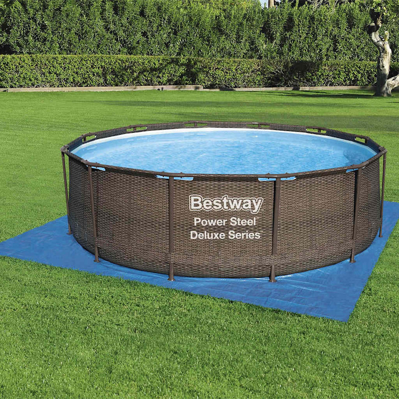 Afbeelding laden in galerijviewer, Bestway zwembadgrondzeil flowclear 396x396 cm