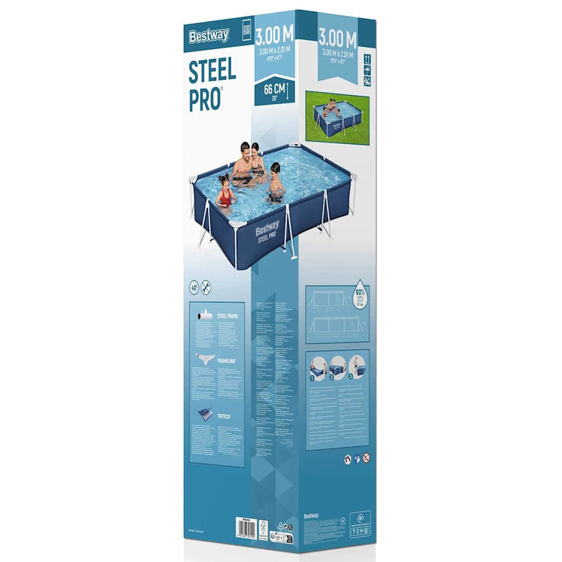 Afbeelding laden in galerijviewer, Bestway zwembad steel pro 300x201x66 cm